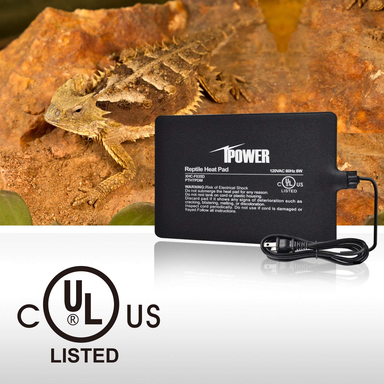 Foto 6 pulgar | Almohadilla Térmica Ipower, 6 X 8 Cm, 8 W, Para Reptiles, Debajo Del Tanque, Terrario - Venta Internacional.