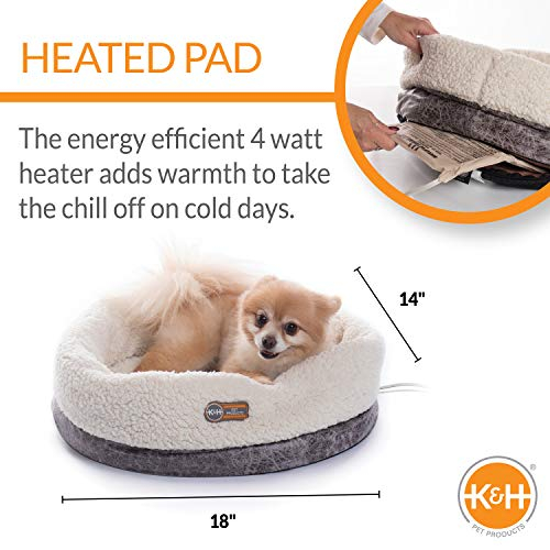 Foto 3 pulgar | Cama Para Gatos K&h Pet Products Thermo-snuggle Cup Bomber Con Calefacción - Venta Internacional.