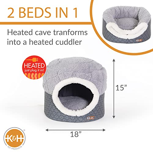 Foto 3 pulgar | Cama Térmica Para Gatos K&h Pet Products Thermo-pet Nest Gris Pequeña - Venta Internacional.