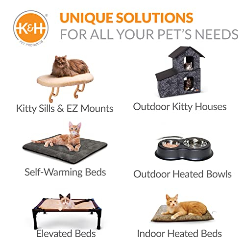 Foto 8 pulgar | Cama Térmica Para Gatos K&h Pet Products Thermo-pet Nest Gris Pequeña - Venta Internacional.