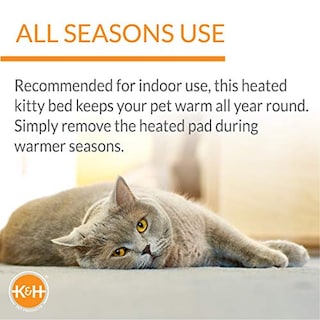 Foto 3 | Cama Térmica Para Mascotas K&h Pet Products Thermo-kitty Small Mocha - Venta Internacional.