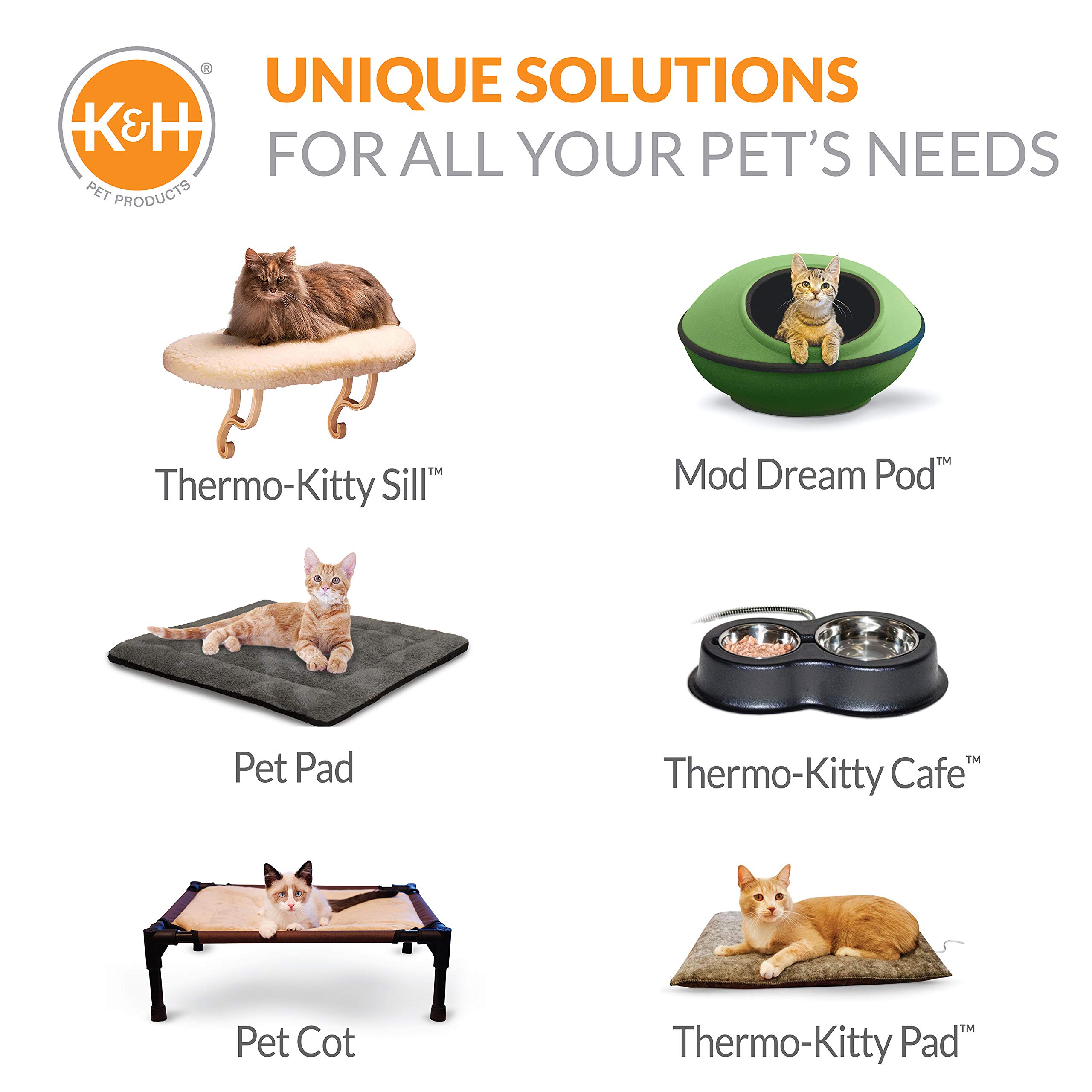 Foto 8 pulgar | Cama Térmica Para Gatos K&h Pet Products Thermo-kitty Bed Deluxe - Venta Internacional.