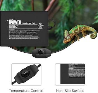 Foto 3 | Alfombrilla Térmica Para Reptiles Ipower De 6 X 8 Pulgadas Con Controlador De Temperatura - Venta Internacional.