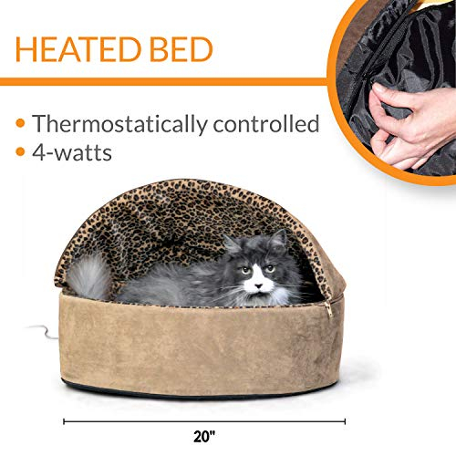 Foto 3 pulgar | Cama Para Gatos K&h Pet Products Thermo-kitty Deluxe Con Capucha, Tamaño Grande - Venta Internacional.