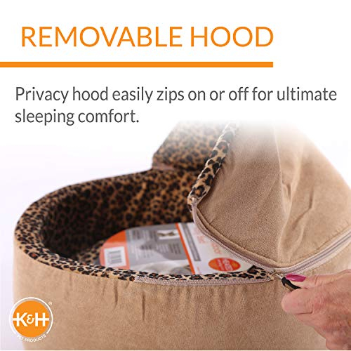 Foto 5 pulgar | Cama Para Gatos K&h Pet Products Thermo-kitty Deluxe Con Capucha, Tamaño Grande - Venta Internacional.