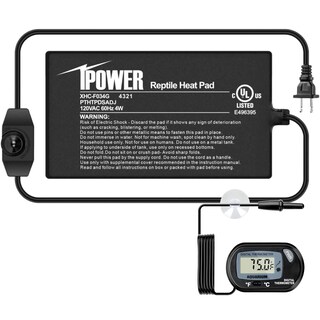 Foto 1 | Alfombrilla Térmica Para Reptiles Ipower De 4 Pulgadas Con Controlador De Temperatura - Venta Internacional.