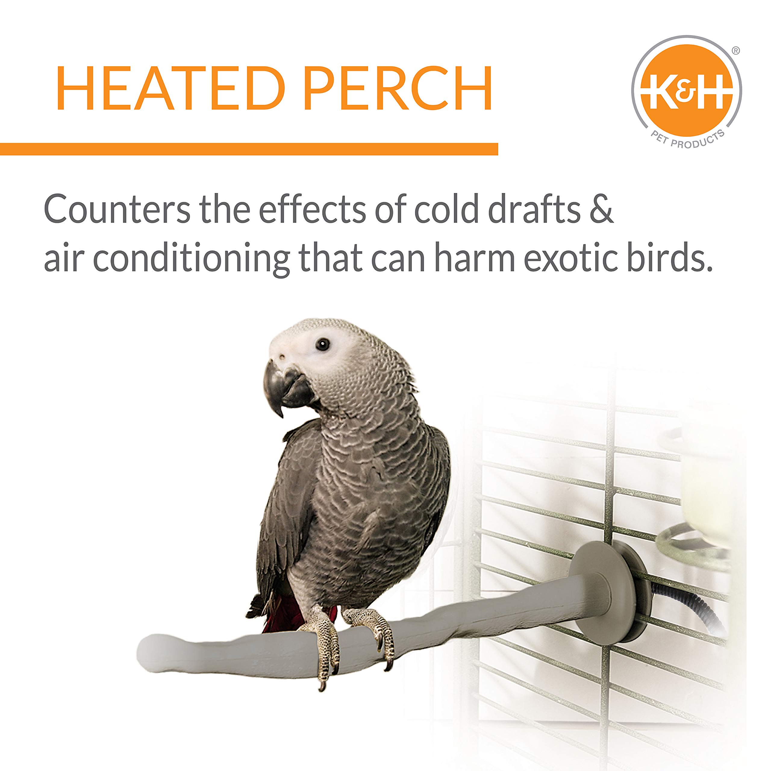 Foto 2 | Percha Térmica Para Pájaros K&h Pet Products, Color Gris Mediano - Venta Internacional.