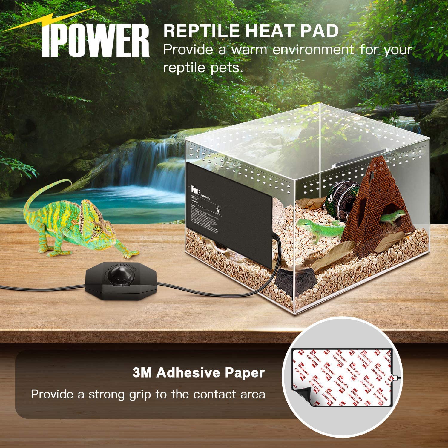 Foto 5 | Alfombrilla Calefactora Ipower De 20 X 45 Cm, 24 W Con Controlador De Temperatura, Paquete De 2 - Venta Internacional.
