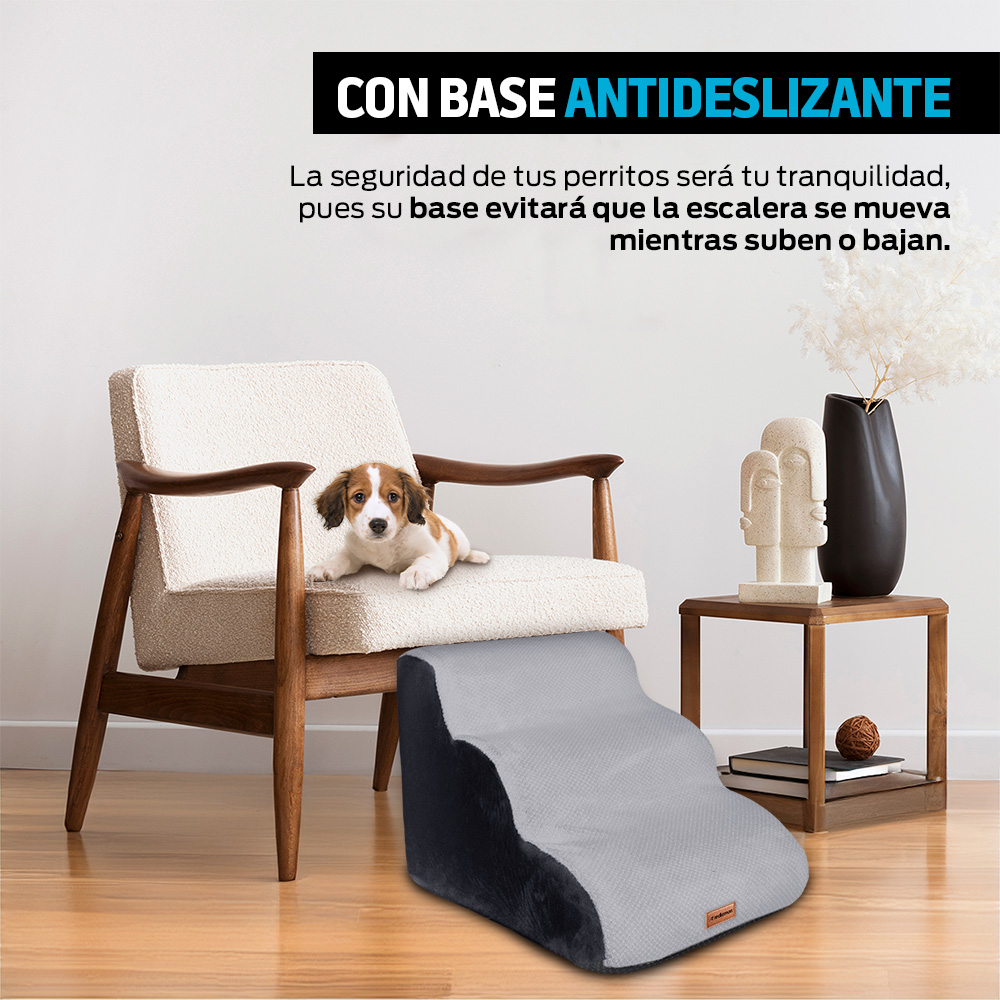Foto 5 pulgar | Escalera para Perro y Gato Redlemon 84018 color Gris y Antideslizante 40 cm