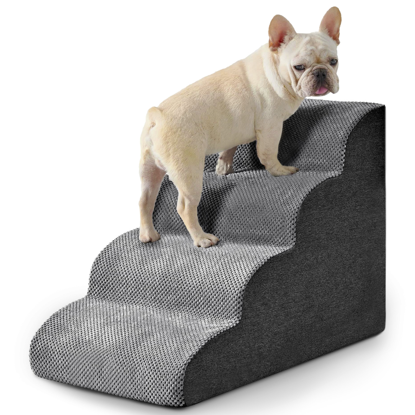 Foto 2 pulgar | Magma Life Escalera Para Perros Con 4 Escalones De Espuma Suave Y Antideslizantes, Diseño Cómodo