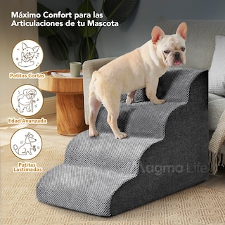 Foto 4 | Magma Life Escalera Para Perros Con 4 Escalones De Espuma Suave Y Antideslizantes, Diseño Cómodo