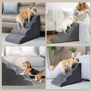 Foto 8 | Magma Life Escalera Para Perros Con 4 Escalones De Espuma Suave Y Antideslizantes, Diseño Cómodo
