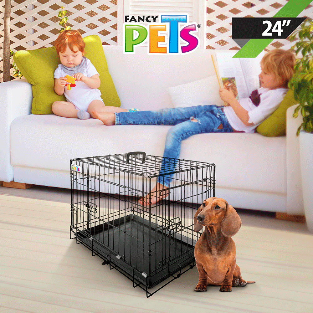 Foto 3 pulgar | Jaula Metálica Fancy Pets FL8291 para Perro de 6 a 11 Kilos Tamaño Mediana 24 Pulgadas