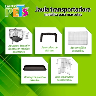 Foto 3 | Jaula Metálica Fancy Pets FL8291 para Perro de 6 a 11 Kilos Tamaño Mediana 24 Pulgadas