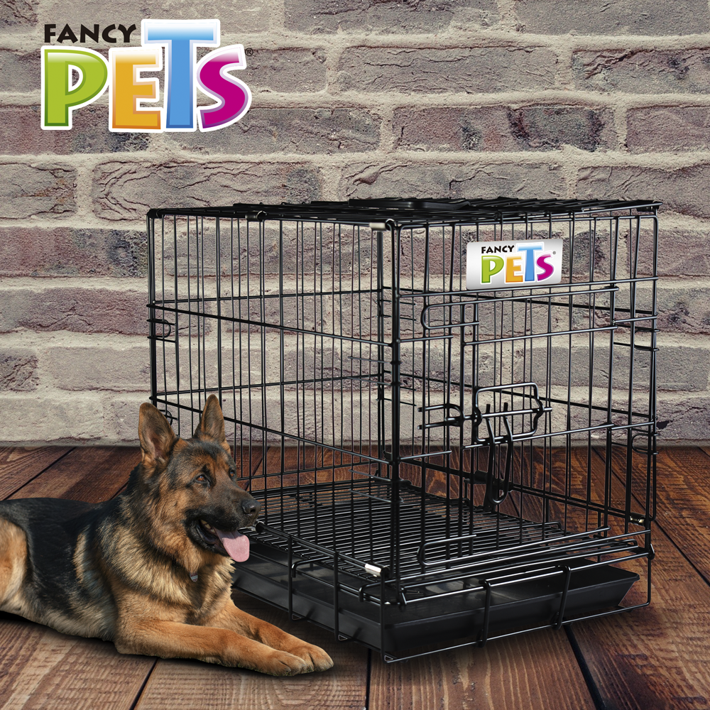 Foto 6 pulgar | Jaula Metálica Plegable Fancy Pets FL8289 Negro para Perro Grande con 1 Puerta