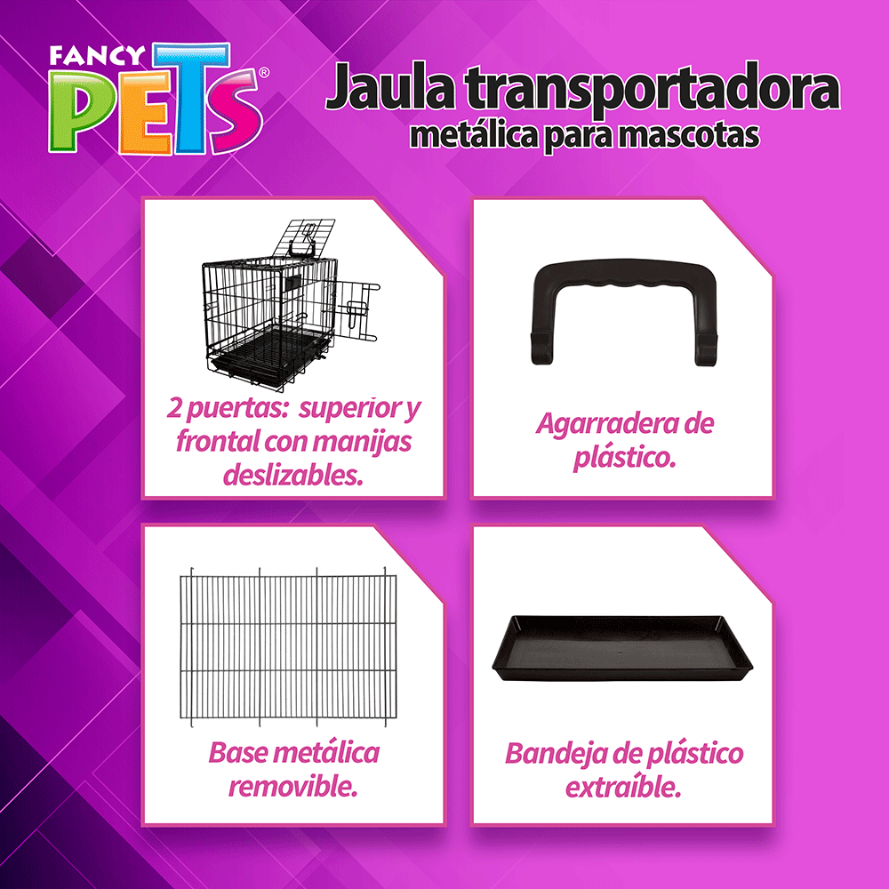 Foto 5 pulgar | Jaula Metálica Fancy Pets para Perro de 1 a 5 Kilos Tamaño Chico 19 Pulgadas