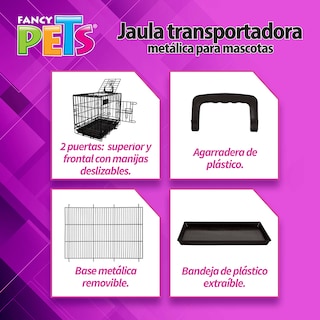 Foto 4 | Jaula Metálica Fancy Pets para Perro de 1 a 5 Kilos Tamaño Chico 19 Pulgadas