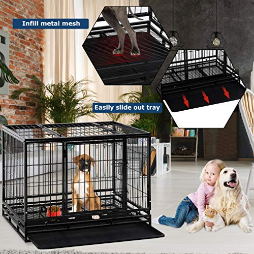 Foto 5 pulgar | Jaula Para Perros Bestpet Heavy Duty Para Perros Grandes De 36 Pulgadas - Venta Internacional.