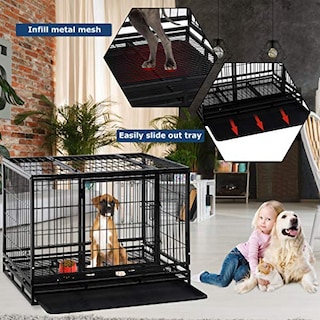 Foto 4 | Jaula Para Perros Bestpet Heavy Duty Para Perros Grandes De 36 Pulgadas - Venta Internacional.