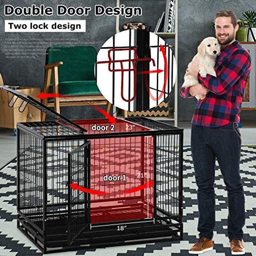 Foto 6 pulgar | Jaula Para Perros Bestpet Heavy Duty Para Perros Grandes De 36 Pulgadas - Venta Internacional.