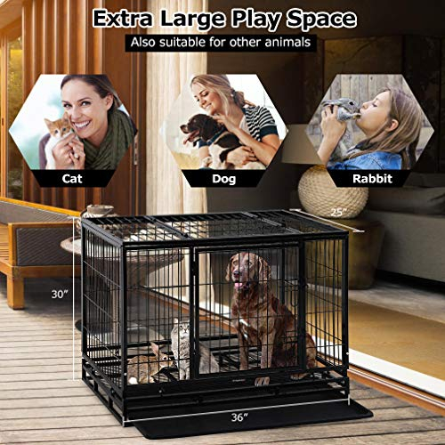 Foto 8 pulgar | Jaula Para Perros Bestpet Heavy Duty Para Perros Grandes De 36 Pulgadas - Venta Internacional.