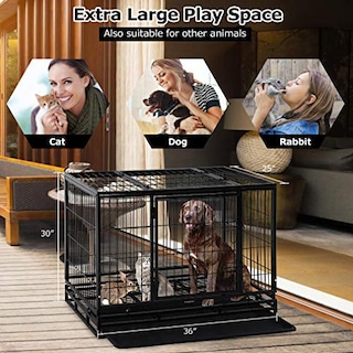 Foto 7 | Jaula Para Perros Bestpet Heavy Duty Para Perros Grandes De 36 Pulgadas - Venta Internacional.