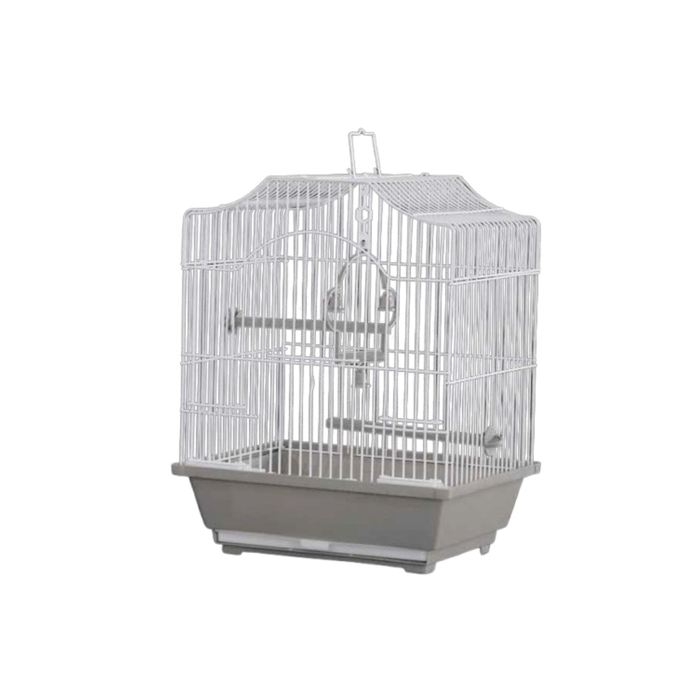 Jaula con Columpio y Techo Geométrico para Aves Monte Verde