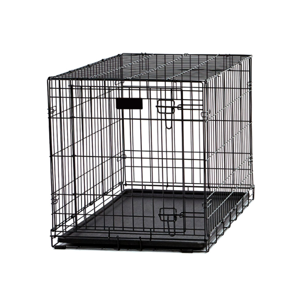 Foto 3 pulgar | Jaula Para Mascotas Plegable Transportadora Grande De Metal Negro 107cm