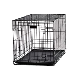 Foto 2 | Jaula Para Mascotas Plegable Transportadora Grande De Metal Negro 107cm