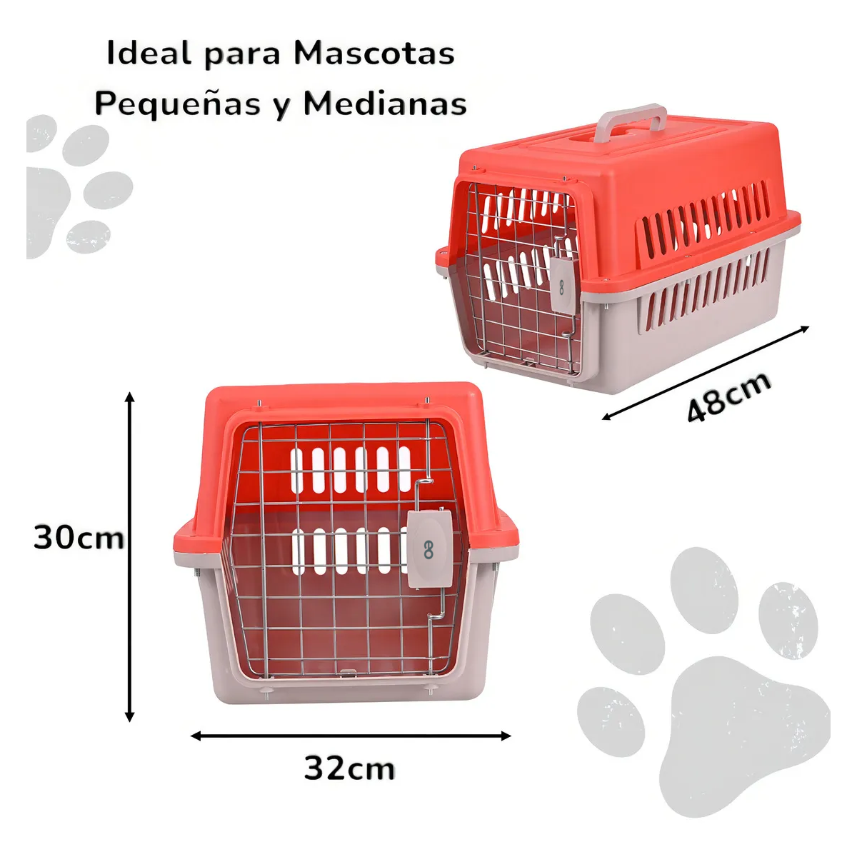 Foto 3 pulgar | Jaula Para Mascotas Pequeñas, Transportadora Portátil Para Mascotas Pequeñas Eo Safe Imports Esi-18986 Rojo