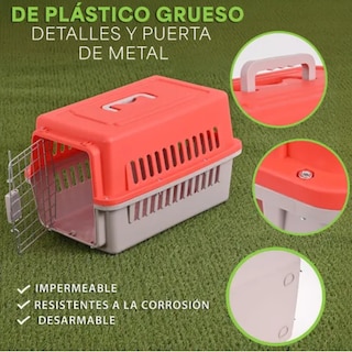 Foto 3 | Jaula Para Mascotas Pequeñas, Transportadora Portátil Para Mascotas Pequeñas Eo Safe Imports Esi-18986 Rojo