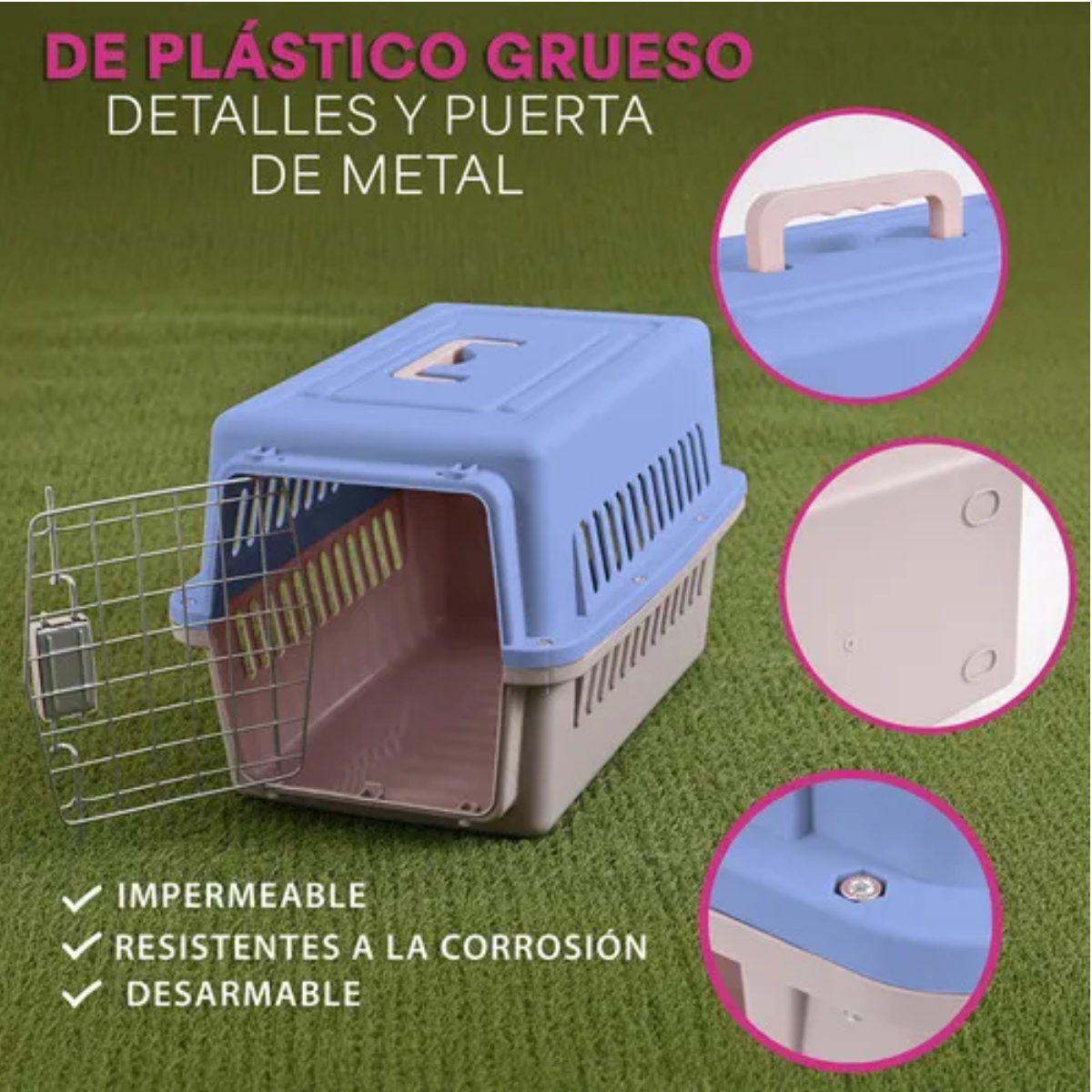 Foto 4 pulgar | Jaula Transportadora Portátil Para Mascotas Pequeñas Eo Safe Imports Esi-18984 Multicolor