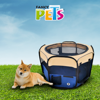 Foto 7 | Corral Portátil de Tela para Perro Fancy Pets Azul