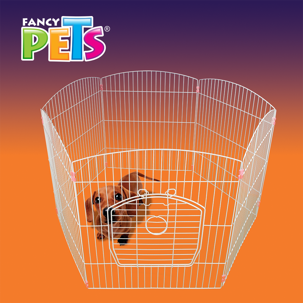 Foto 3 pulgar | Corral Hexagonal para Perro Fancy Pets DY065 Blanco con Puerta de Acceso