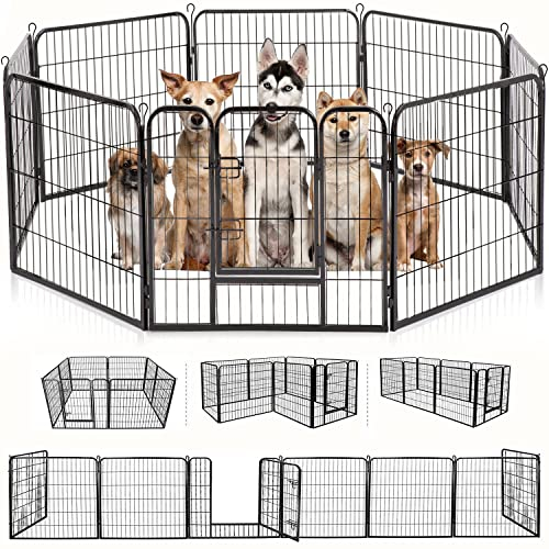 Parque Infantil Para Perros Bestpet, 24/32/40 Cm De Altura, 8/16/24/32 Paneles Metálicos - Venta Internacional.