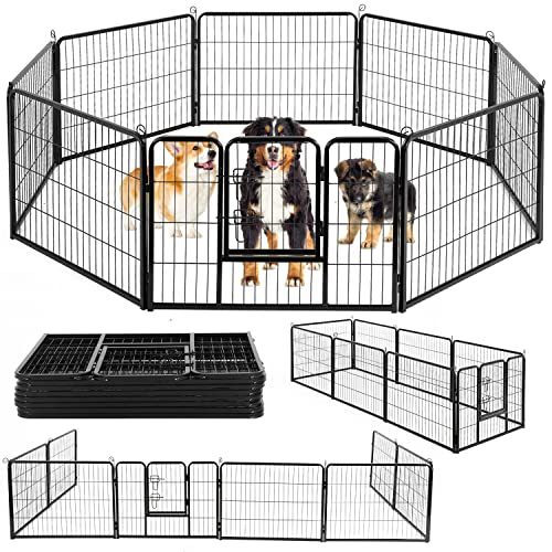 Parque Infantil Para Perros Bestpet, 24/32/40 Cm De Altura, 8/16/24/32 Paneles Metálicos - Venta Internacional.