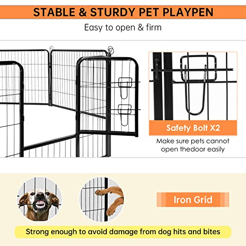 Foto 6 pulgar | Parque Infantil Para Perros Bestpet, 24/32/40 Cm De Altura, 8/16/24/32 Paneles Metálicos - Venta Internacional.