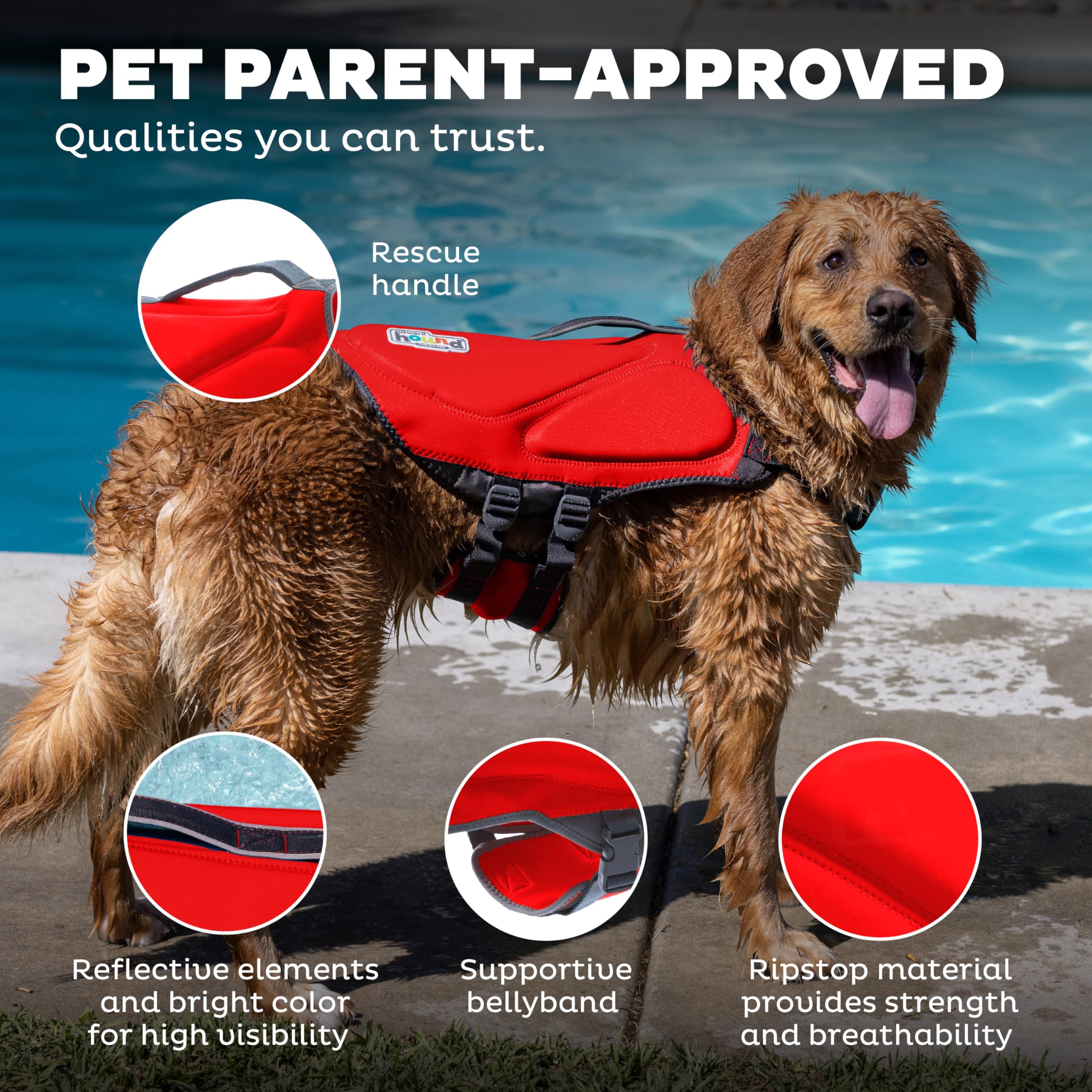 Foto 6 pulgar | Chaleco Salvavidas Para Perros Outward Hound Dawson Swim, Rojo, Pequeño - Venta Internacional.