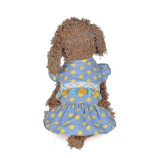 Foto 2 pulgar | Vestido Para Mascotas Bird Jaula Bird Baths Sweet Summer, Talla S, Azul - Venta Internacional.