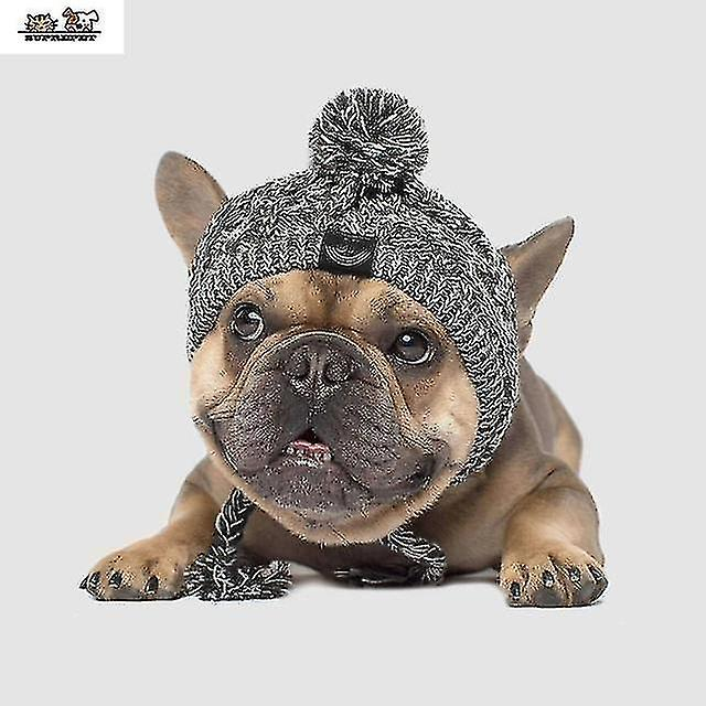 Foto 2 pulgar | Gorro Para Perro, Tejido Cálido En Invierno, A Prueba De Viento, Para Bulldog Francés - Venta Internacional.