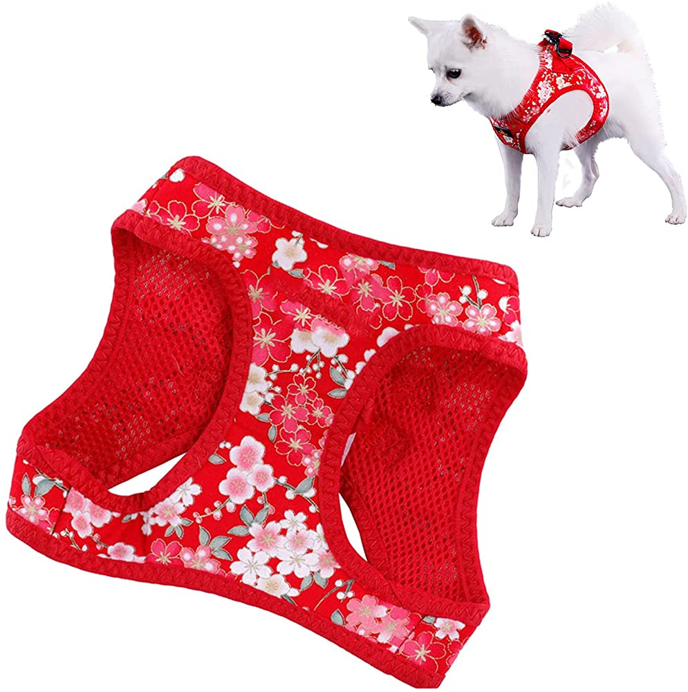 Foto 2 pulgar | Arnés Para Perros Jieyou Con Estampado Floral Rojo Para Chihuahua Xs - Venta Internacional.