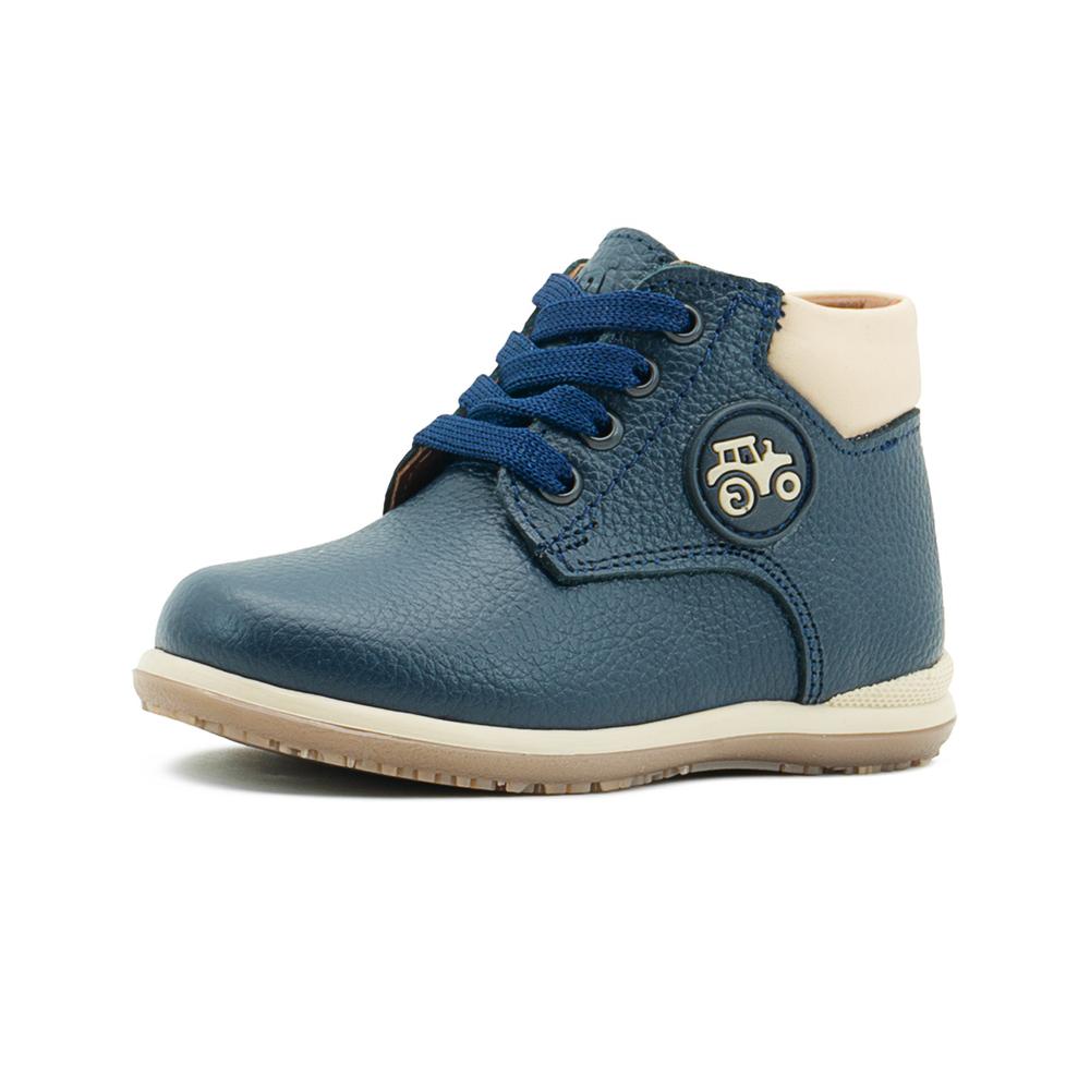 Foto 5 pulgar | Bota Dogi Para Niño Soporte Arco Piel Shock Absorbed Marino Azul Marino