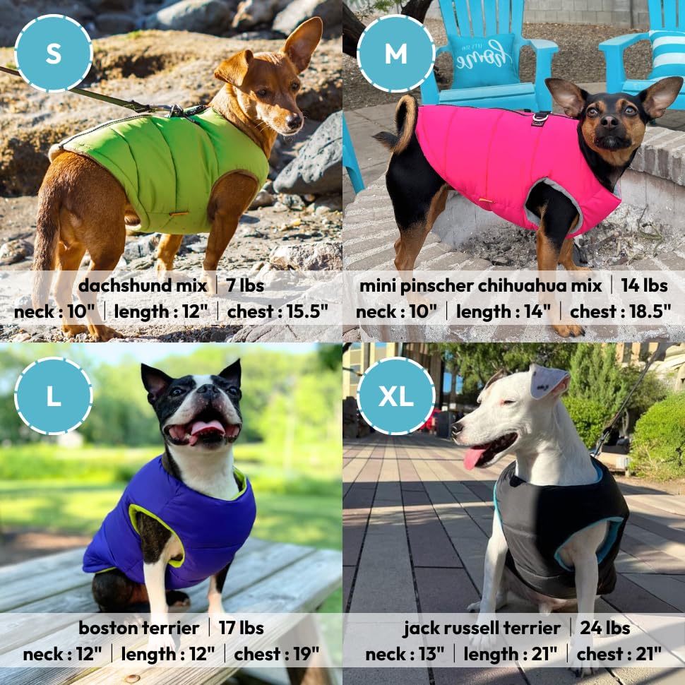 Foto 6 pulgar | Chaleco Acolchado Gooby, Forro Polar Cálido, Azul, Para Perros Pequeños Y Medianos - Venta Internacional.