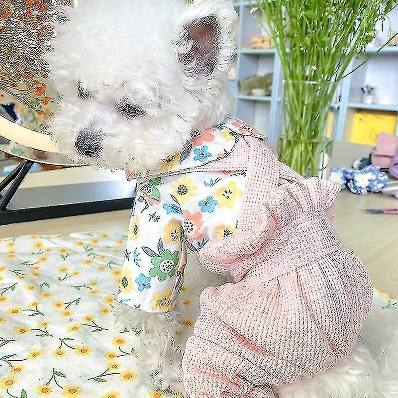 Foto 4 pulgar | Mono Para Perro Huoguo Primavera/verano Para Perro Pequeño Y Gato De Peluche - Venta Internacional.