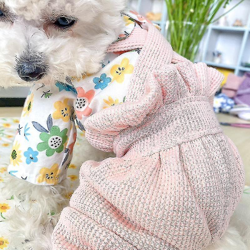 Foto 5 pulgar | Mono Para Perro Huoguo Primavera/verano Para Perro Pequeño Y Gato De Peluche - Venta Internacional.
