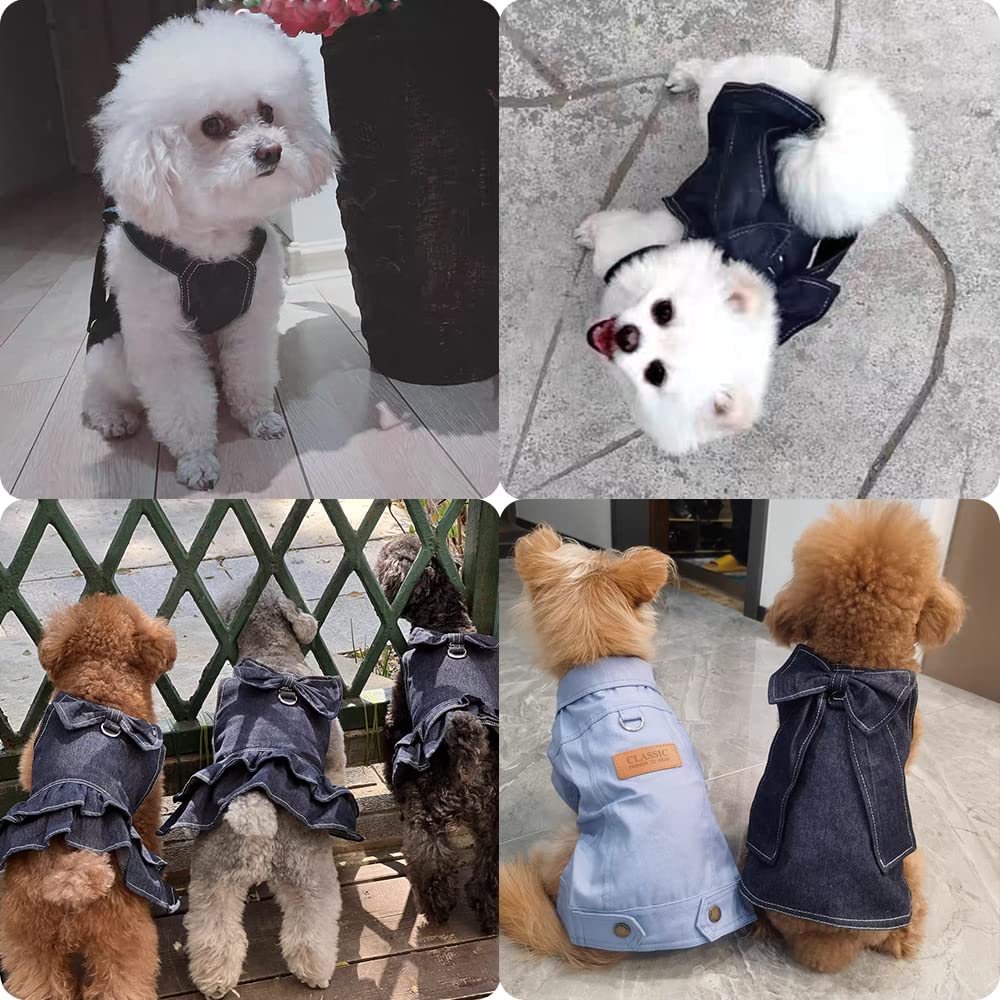 Foto 5 pulgar | Vestido Con Arnés Para Perros Huoguo Firpus Para Perros Pequeños Y Niñas - Venta Internacional.