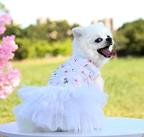 Foto 3 pulgar | Vestido Para Perro Huoguo Summer Tutú Princess Para Perros Pequeños - Venta Internacional.