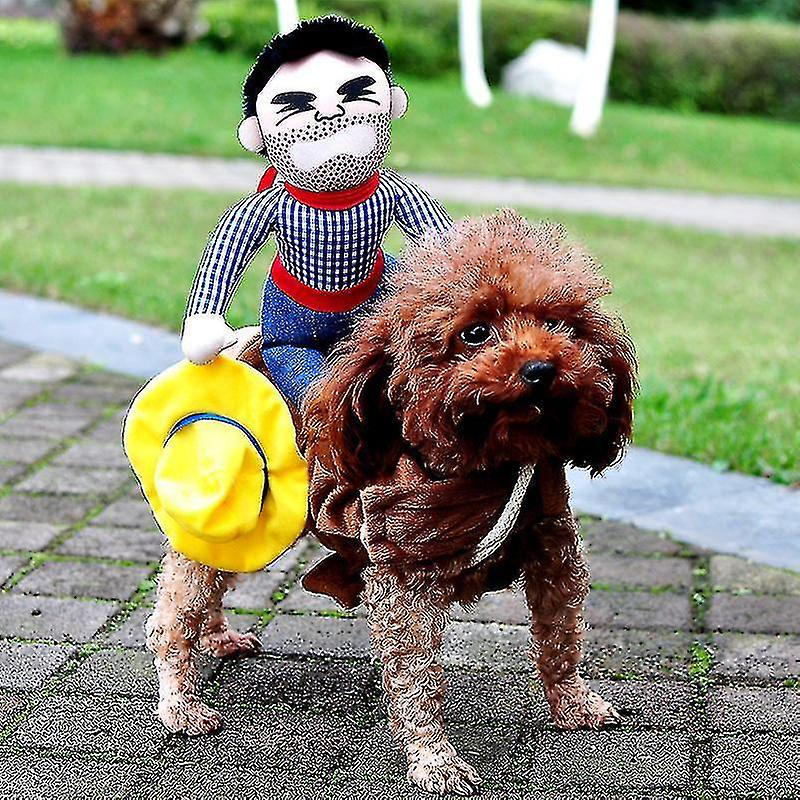 Foto 2 | Disfraz De Perro Huoguo, Chaqueta Vaquera De Halloween Para Perros - Venta Internacional.