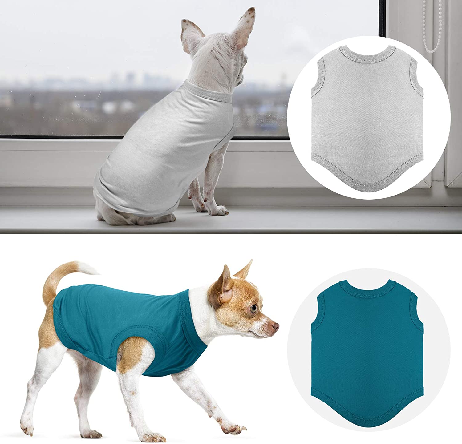 Foto 2 | Camisas Para Perros Huoguo Pet Puppy, Ropa De Verano, 8 Piezas - Venta Internacional.