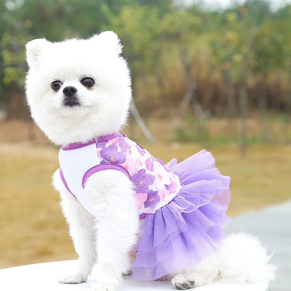 Foto 2 | Vestidos Para Perros Huoguo Vestido De Princesa Tutú De Verano Para Perros Pequeños - Venta Internacional.